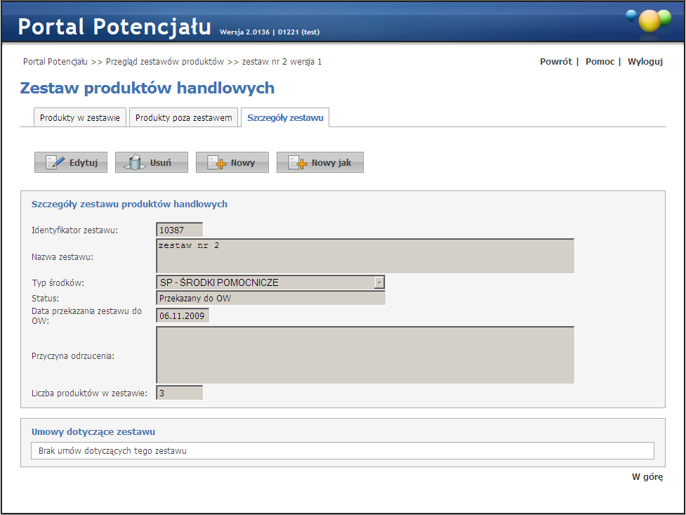 Widok zatrudnienia personelu RTM